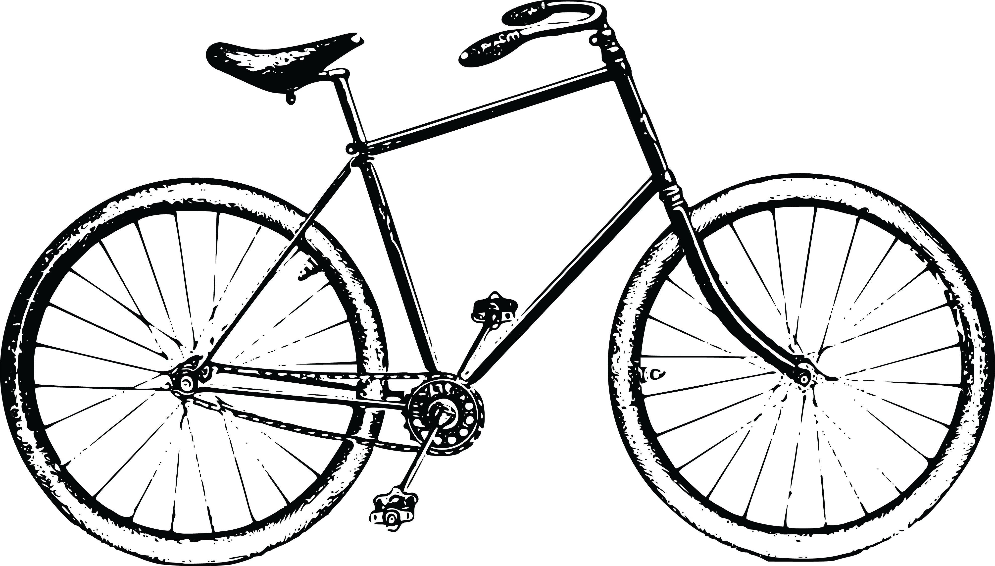 Free Clipart Of A Bicycle - Life Is A Beautiful Ride (4000x2275)