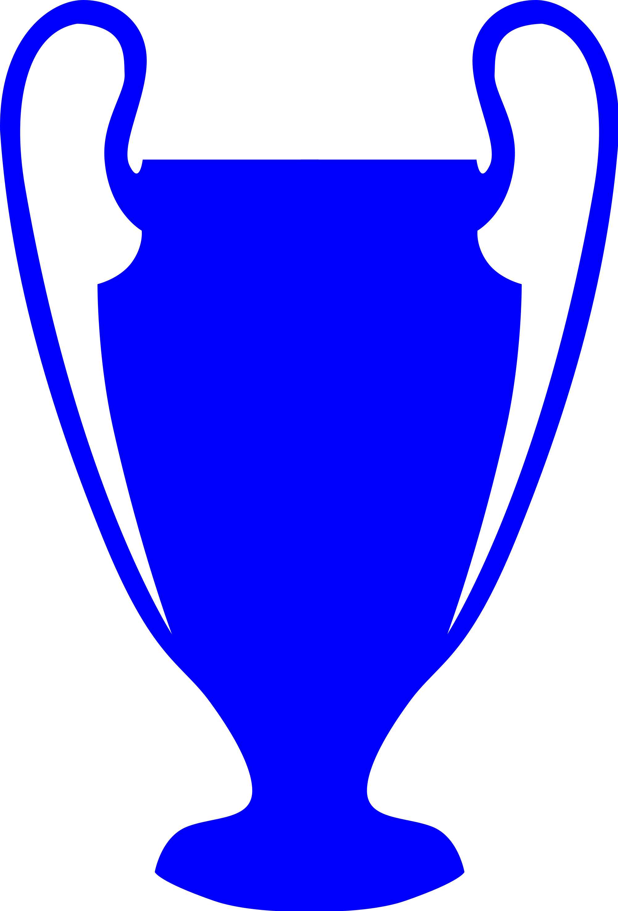 Cup Clipart Champions League - Champions League Trophy Vector (2000x2948)