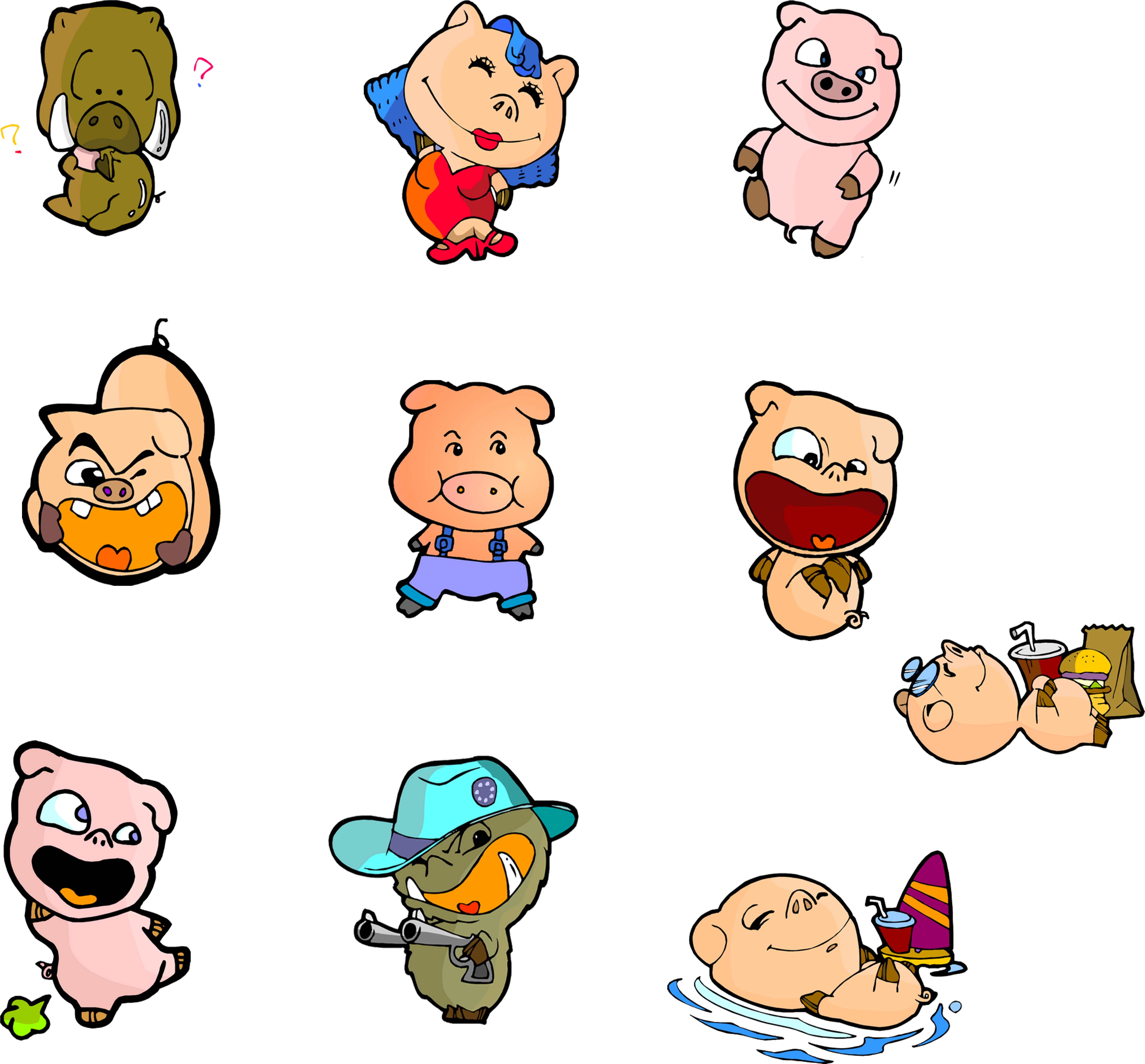 Cartoon Clip Art - Cartoon Clip Art (6600x6600)