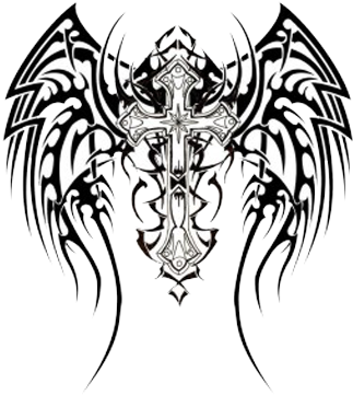 Celtic Tattoos Download Png - Best Tribal Cross Tattoos (350x383)