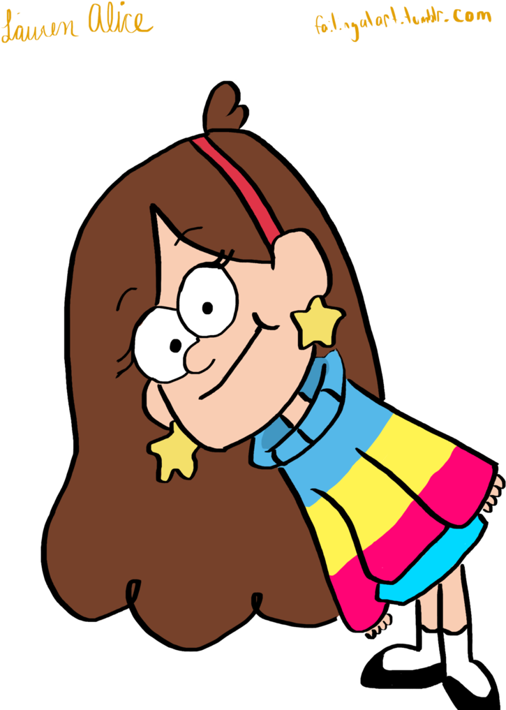 Pansexual Pride Mabel Pines By Laurencantart - Гравити Фолз Мейбл (780x1024)