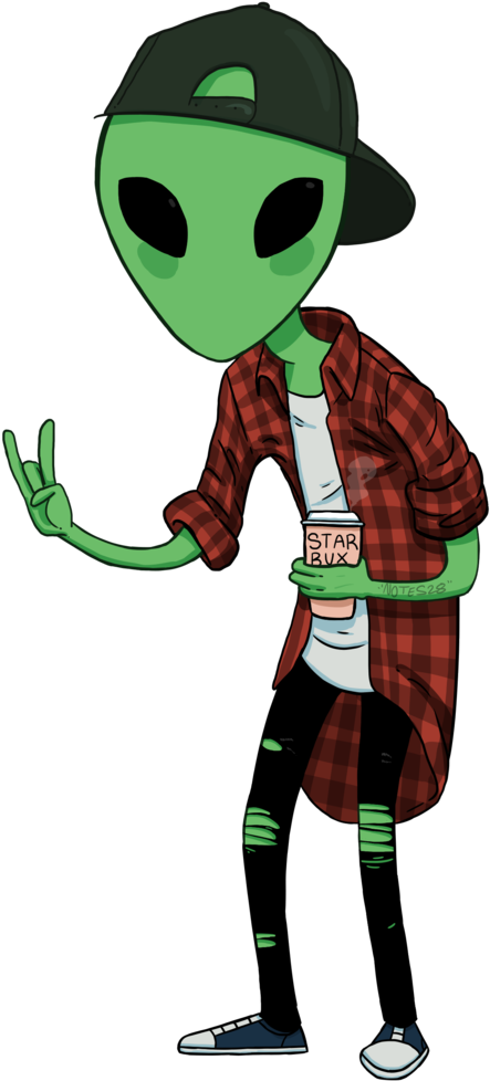 Rad Alien Dude By Notes28 Rad Alien Dude By Notes28 - Alien Dude (1024x1024)