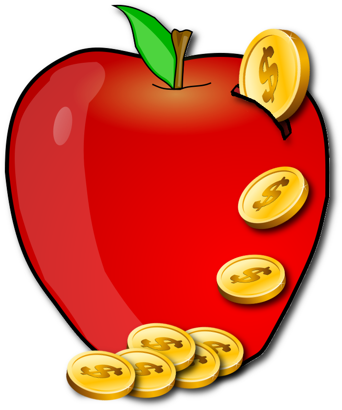 We Offer Two Types Of Fundraisers - Apple Clip Art (712x856)
