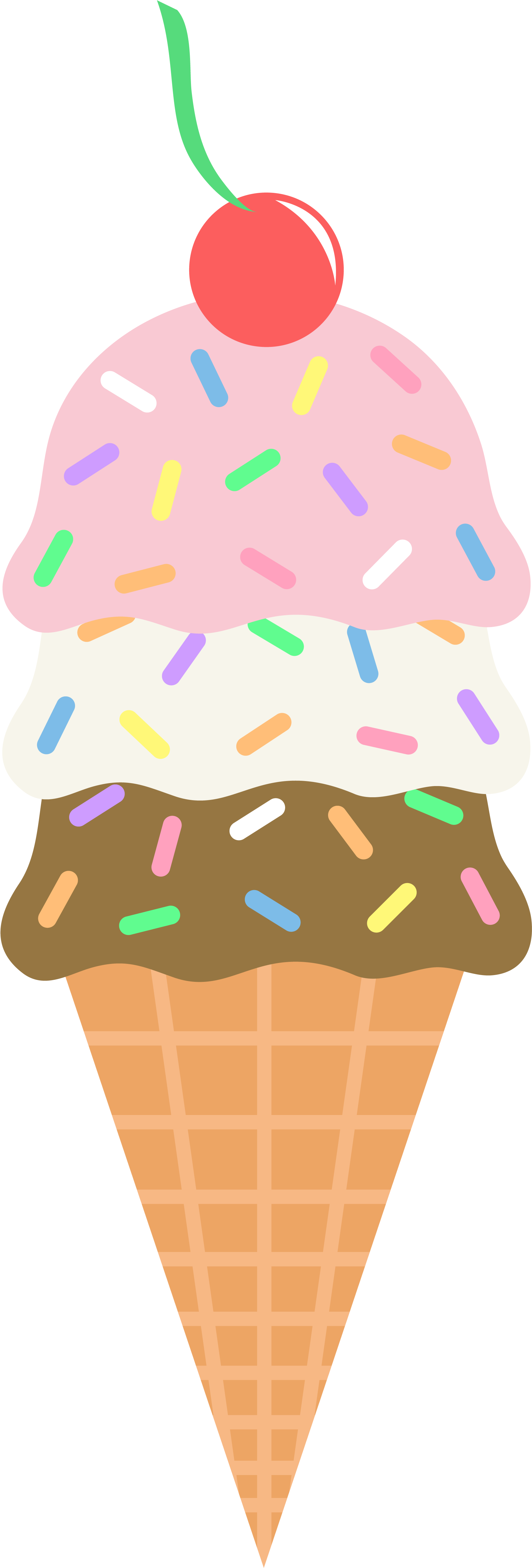 Ice Cream Clipart - Ice Cream Cone Clip Art (2713x5639)