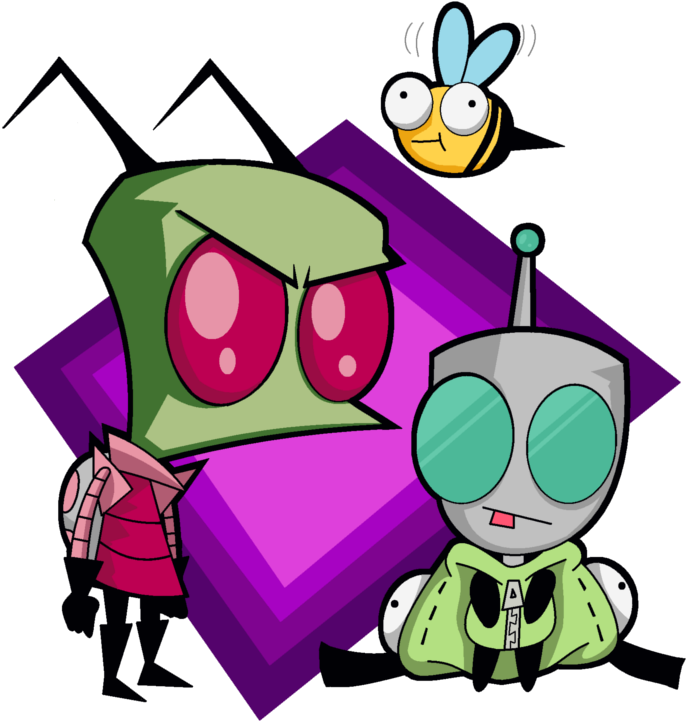 Nicktoons Week 05 Zim And Gir By The Driz - Nicktoons (730x740)