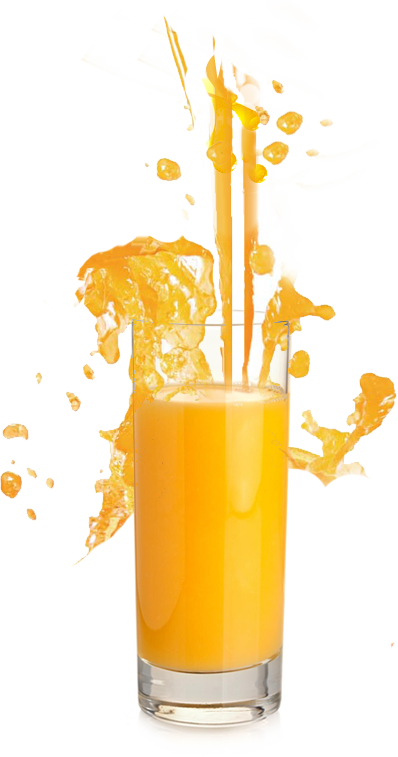 Powerful Beverage Orange Juice Splash In Glass - 充電式ニッケル水素電池 Rechargeable Juice 単3形 2400mah 4本セット (398x757)