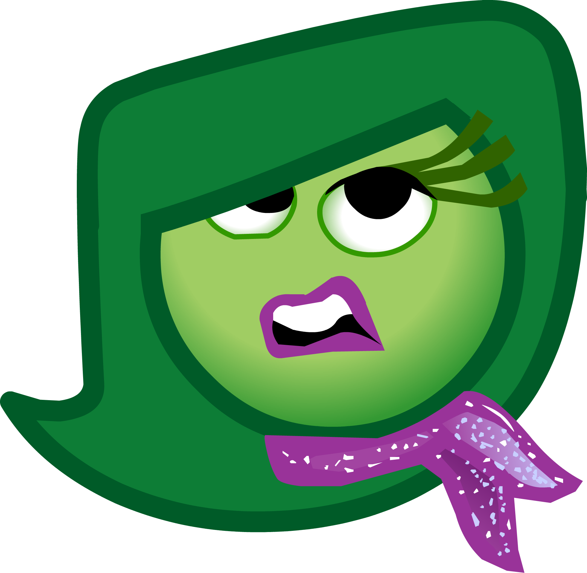 Inside Out Party 2015 Emoticons Disgust - Disgust Inside Out Emoji (1964x1916)