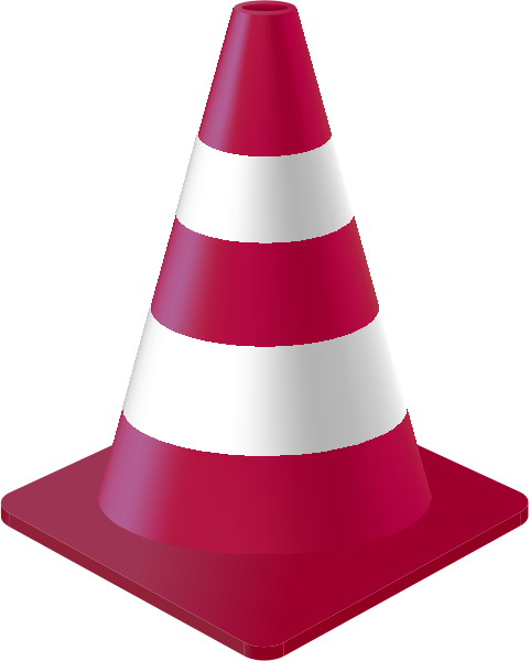 Royalty Free Purple Ice Cream Cone Clip Art, Vector - Purple Traffic Cone Png (481x600)