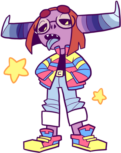 90′s Brasher - Cartoon (500x595)