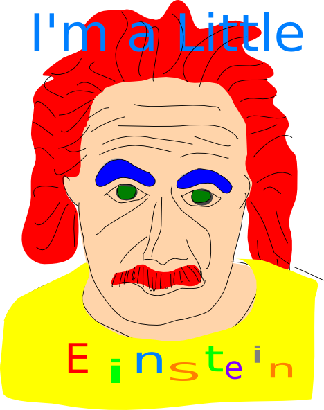 I M A Little Einstein Clip Art At Clker - Clip Art (468x592)