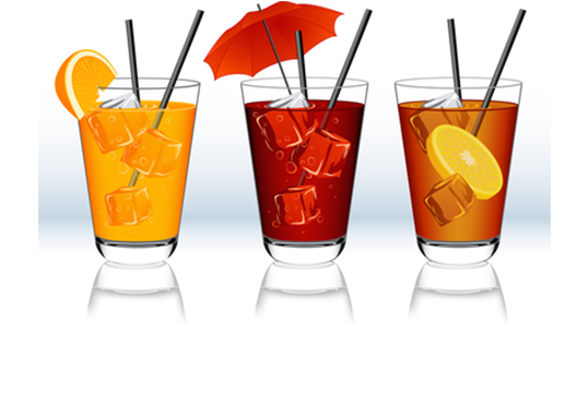 Cold Beverages - Drinks Vector (538x371)