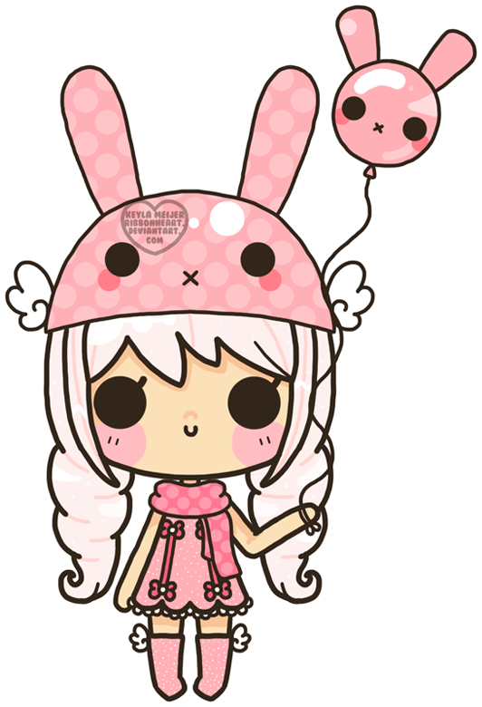 Png Cute Girl - De Dibujos Kawaii Muñecas - (532x780) Png Clipart Download