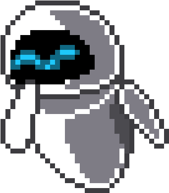 Wall E-eva - Wall E Pixel Art (640x510)
