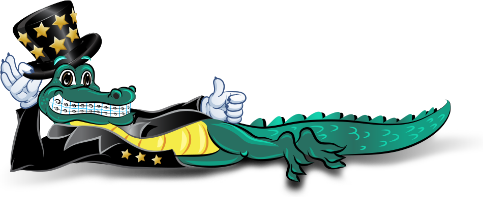 Treatment Time With Damon Smile Is Typically Much Faster - Crocodile With Braces (950x389)