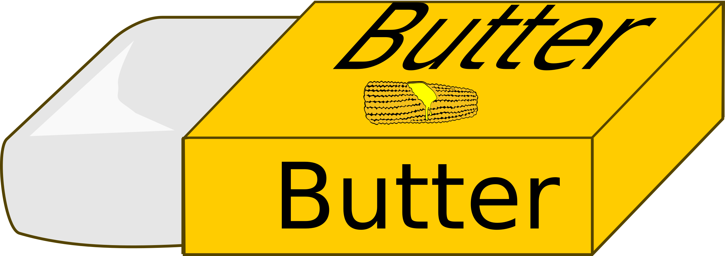 Melted Butter Cliparts - Crochet Scarf Pattern Set / 2 Crochet Scarf Patterns (2400x848)