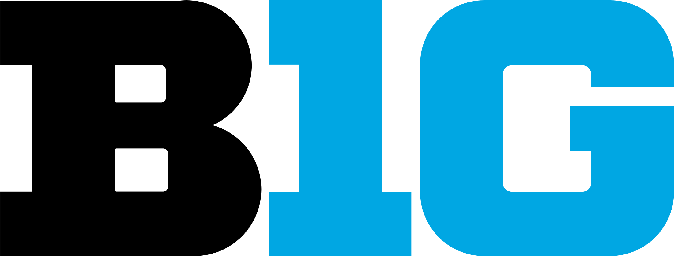 Saturday, December 1 - Big Ten Logo Png (2400x1036)