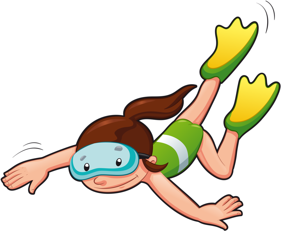 Barbie Swimming Cartoon - Activity Children (1024x867)