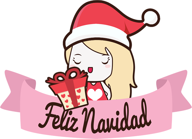 Maria Kawaii Feliz Navidad - Feliz Navidad Imagenes Png (650x469)