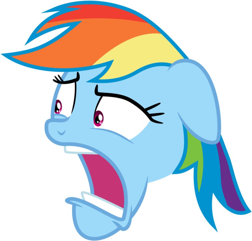 Disgusted Face By Bobsicle0 - Disgusted Rainbow Dash (912x875)