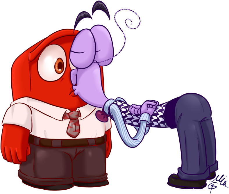 Down To Kiss - Anger Fear Inside Out Love (879x700)