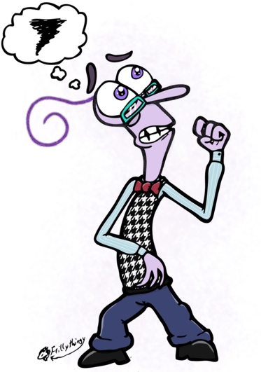 Lilapsophobic Fear By Frillythingy - Cartoon (400x539)