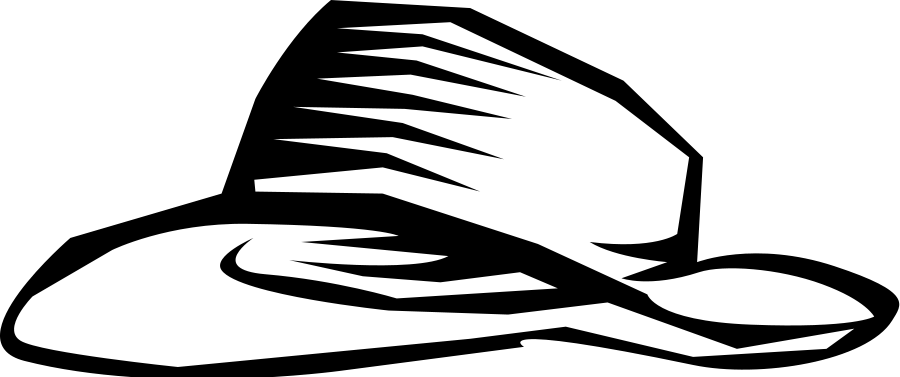 Cap Clip Art - Clip Art Straw Hat (900x377)