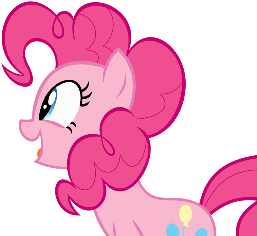 Pinkie Pie Excited Vector By Loaded Dice On Clipart - Mlp Pinkie Pie Excited (900x826)