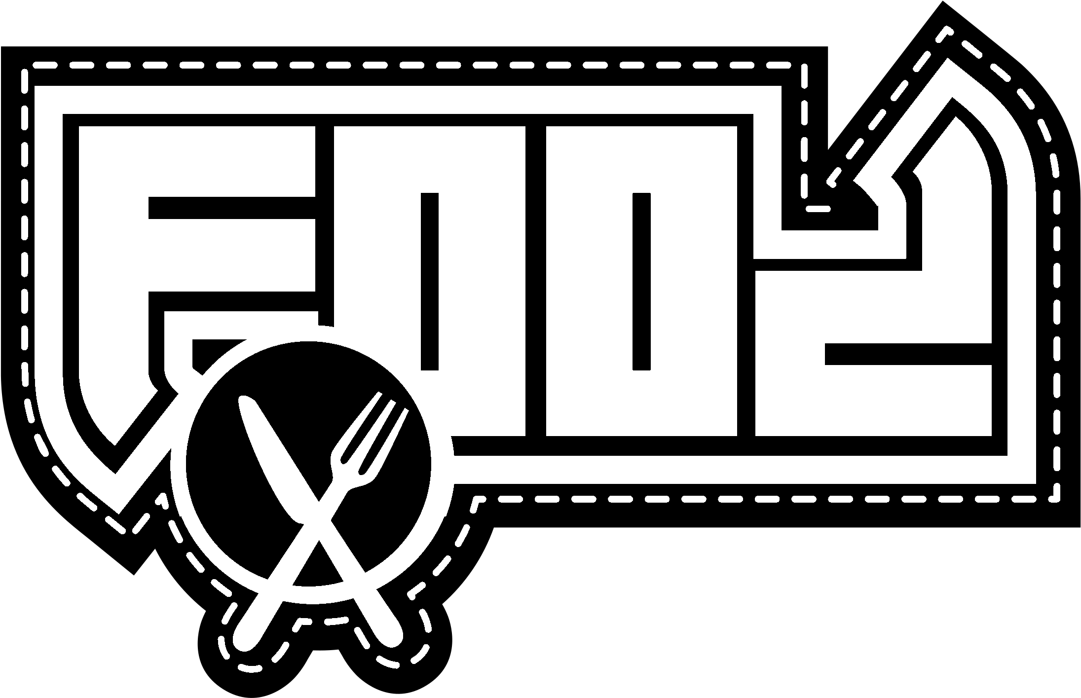 Food Clothing Logo Black And White - Clothing (2400x2400)