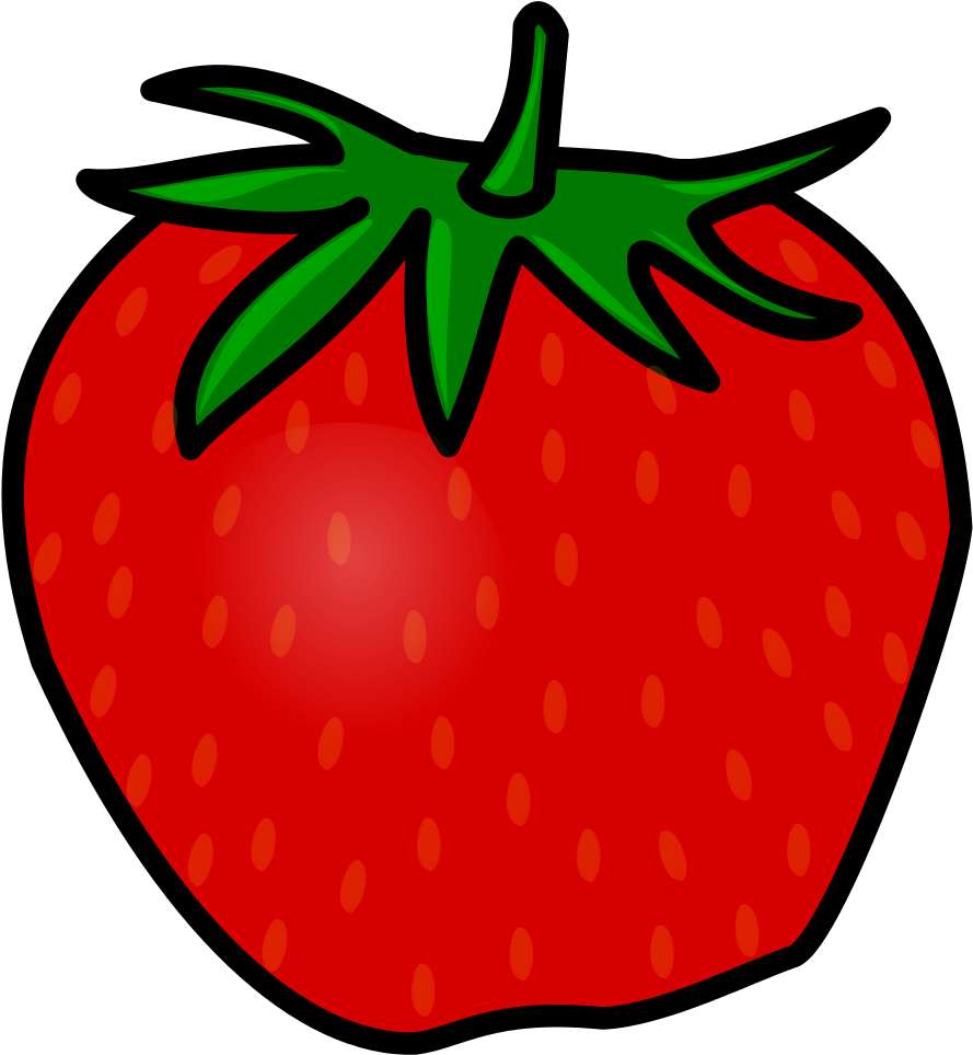 Tux Paint Strawberry - Strawberry Clipart No Background (1024x1024)