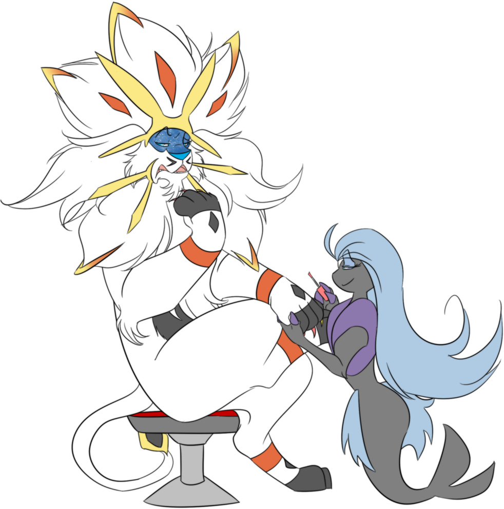 Sassy Solgaleo By Jellehbear Commission - Drawing (1024x1280)