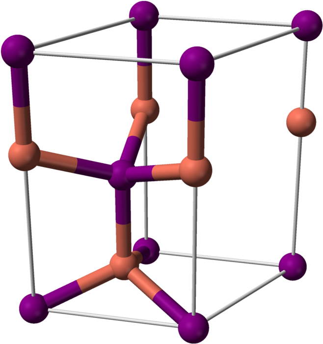 Copper Iodide (beta) Unit Cell 3d Balls - Unit Cell Of Zno (725x768)