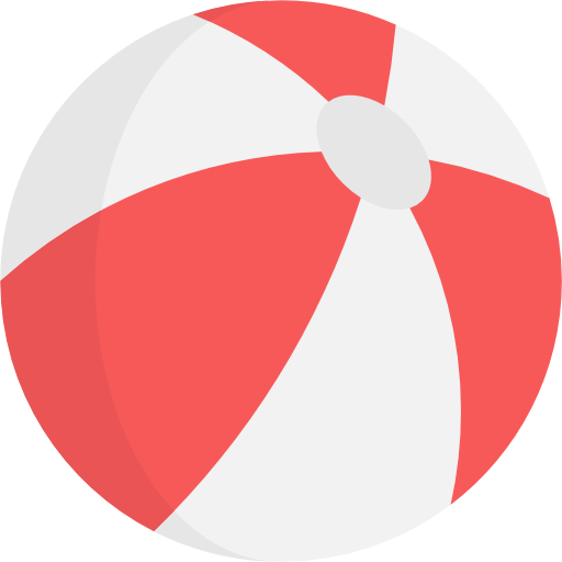 Beach Ball Free Icon - Beach Ball Png Flat (512x512)