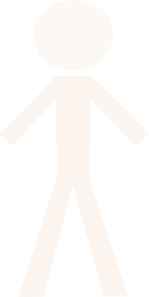 White Man Clip Art At Clker Com Vector Clip Art Online - Black And White Stick Figures (300x598)