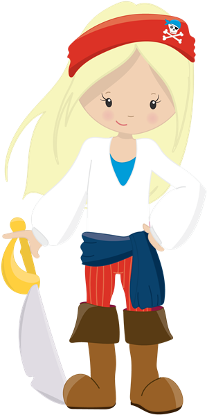 Pirate Girl - Cartoon (600x600)