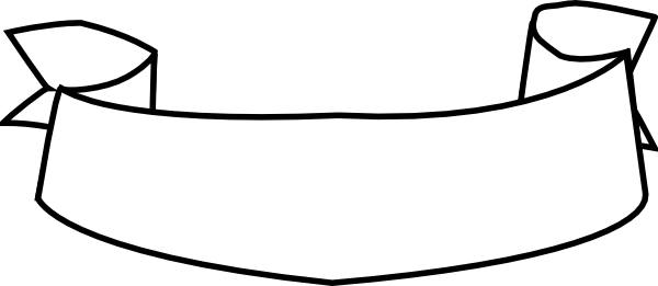 White Ribbon Down Clip Art At Clipart Library - Ribbon Vector White Png (600x261)