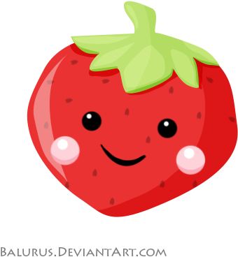 Cute Strawberry By Neimeys On Deviantart - Strawberry (400x400)