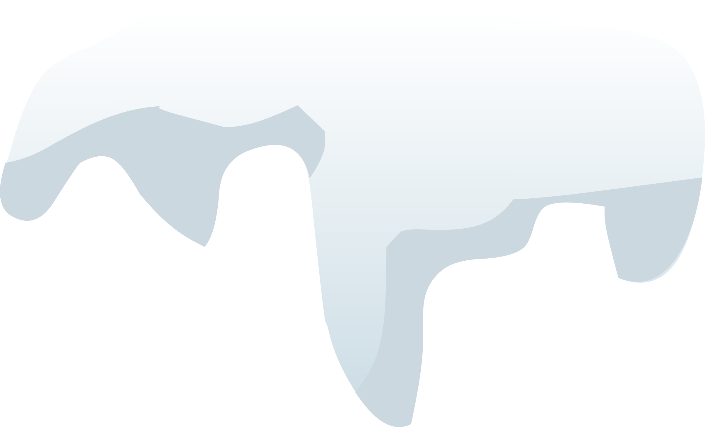 Snow Caps Clipart - Snow Caps Clipart (2400x1453)