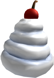 Whipped Cream Hat - Roblox Whipped Cream Hat (420x420)