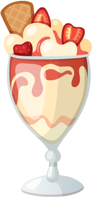 Stacks Image - Eiscremebecher * Wählen Sie Hintergrundfarbe Karte (306x427)