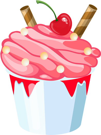 卡通粉色冰淇淋 - Ice Cream (500x800)