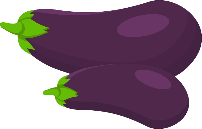 Aubergine Eggplant Clipart Png 03 - Eggplant Clipart Png (660x422)