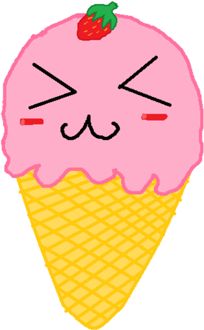 Kawaii Ice Cream By La Negra 666 - Ice Cream Cone (1024x599)