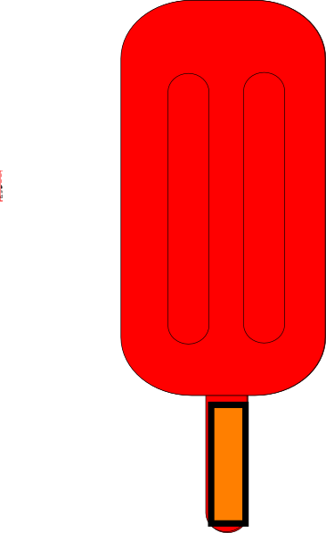 Popsicle Clipart Transparent - Popsicle Clipart (366x597)