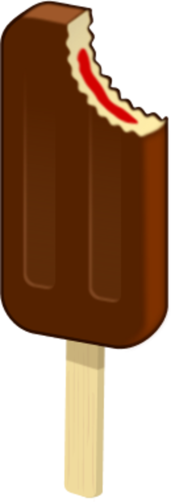 Chocolate Ice Cream Clipart - Chocolate Popsicle Clipart (600x1754)