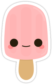 One Popsicle Stick Clipart Download - Stickers Tumblr Kawai Png (375x360)