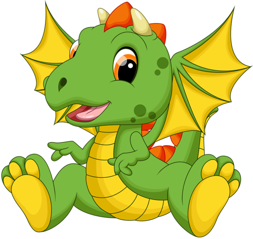 10 - Baby Dragon Cartoon (500x472)