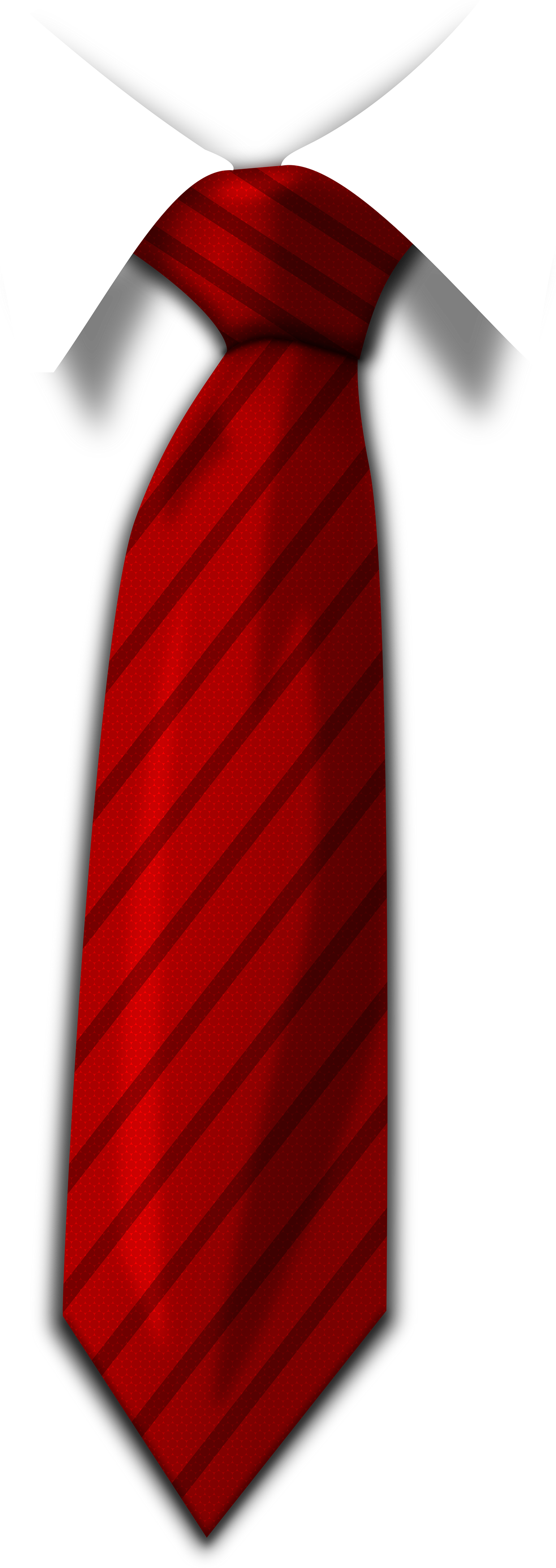 Red Tie Clipart - Red Necktie Png (1241x3500)