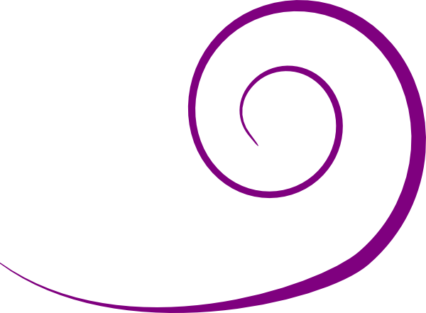 Purple Swirl Clipart (600x441)