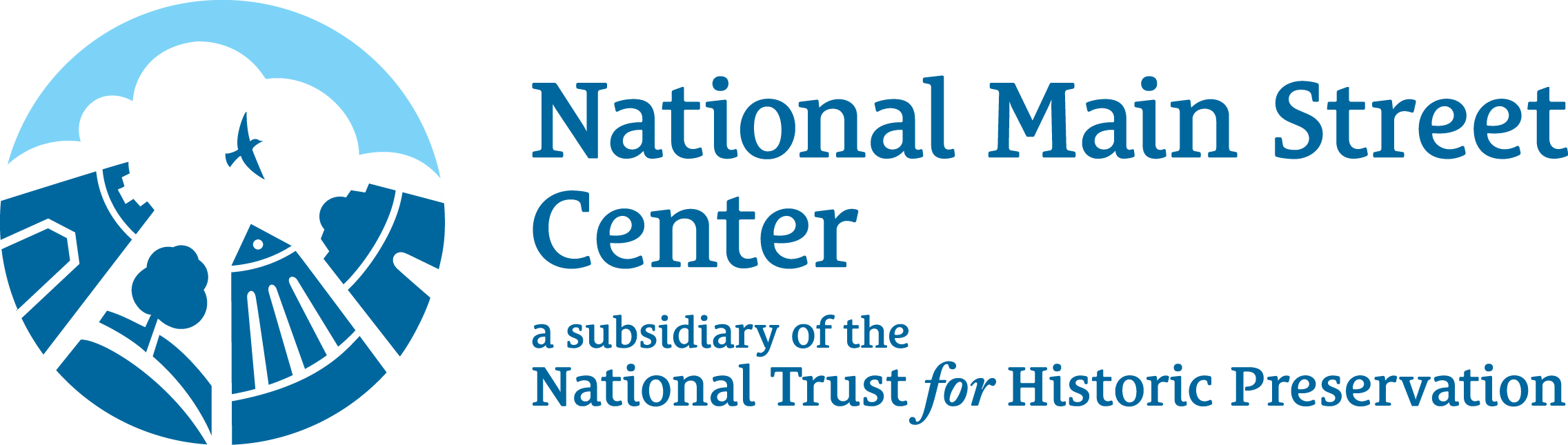 Mainstreetcenter Logo 4c - National Trust For Historic Preservation Logo (2273x645)