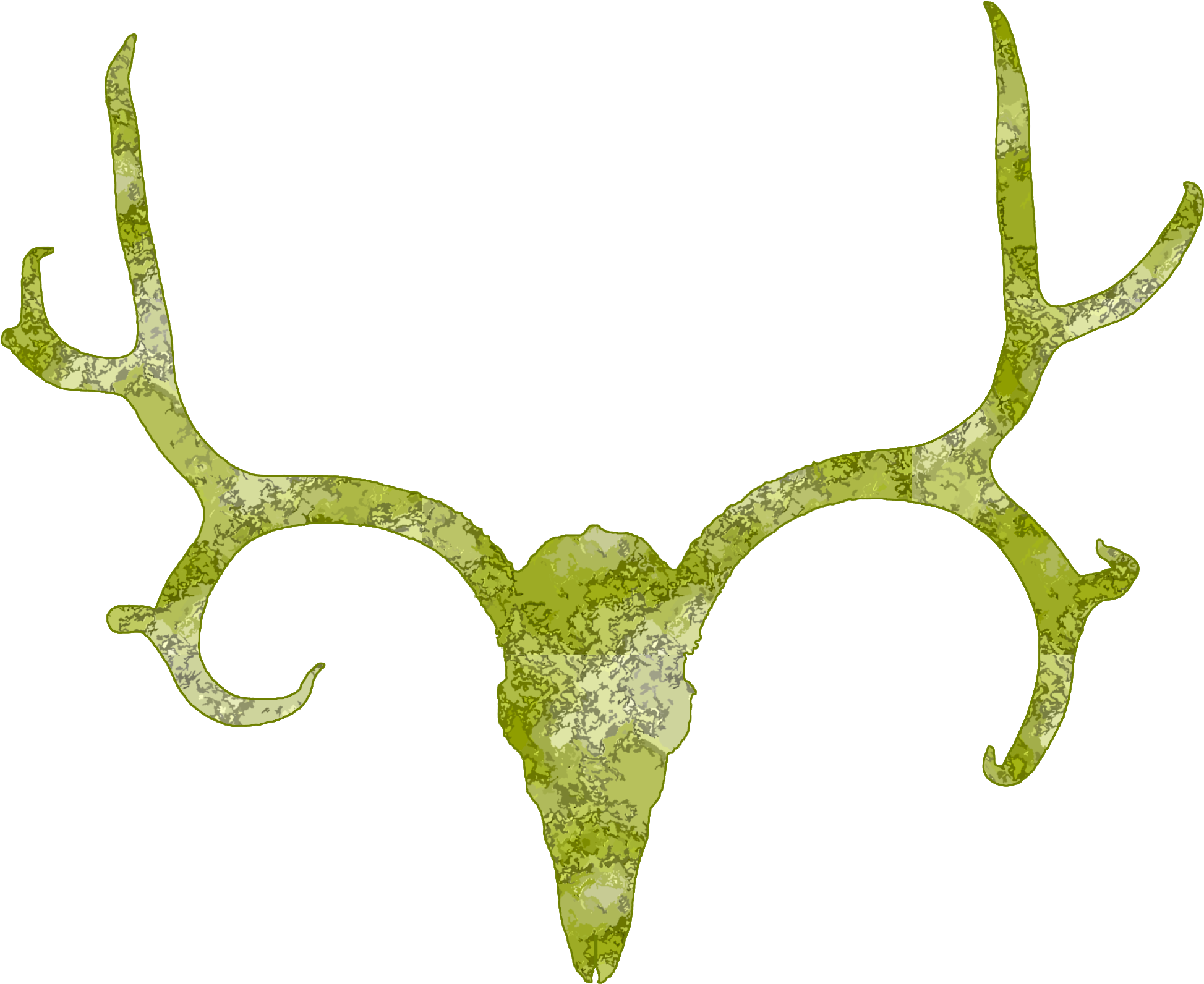 Clipart Of Mounted, Buck And Deer About - Reindeer (2592x1944)